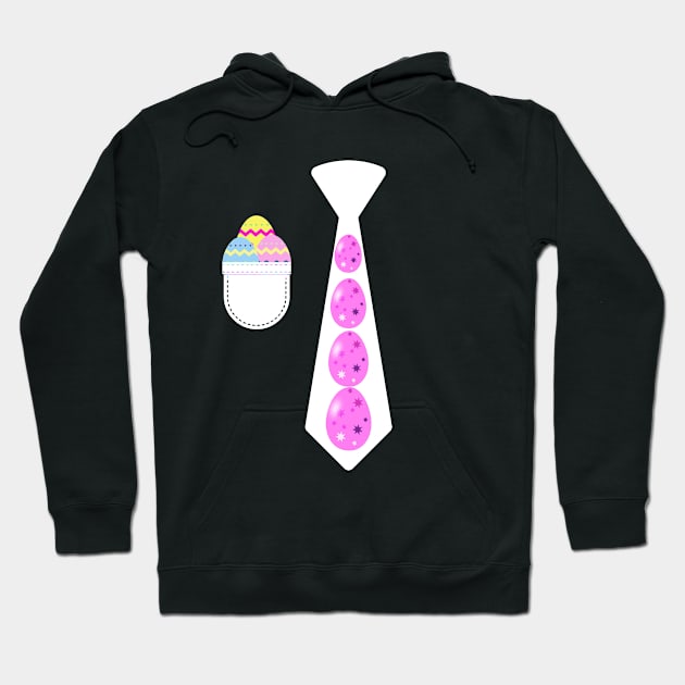 Easter egg tie funny Easter tie costume with suit pocket Easter enthusiasts Hoodie by Artstastic